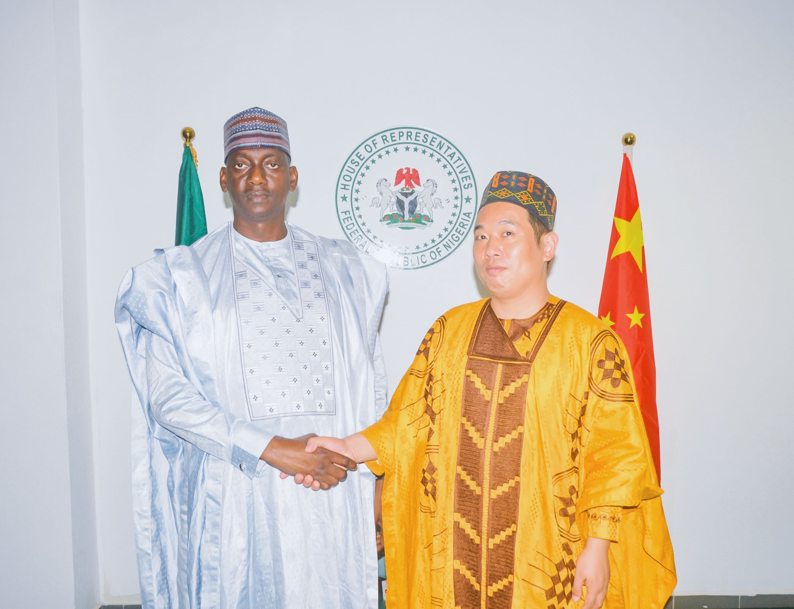 High Chief Zhang Xiaopeng and Honorable Member at National Assembly House of Representatives Abuja