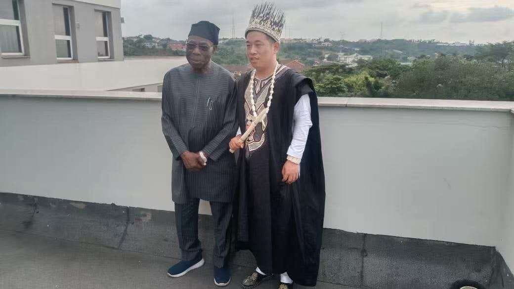 Former President Olusegun Obasanjo and ACCBCF Leadership