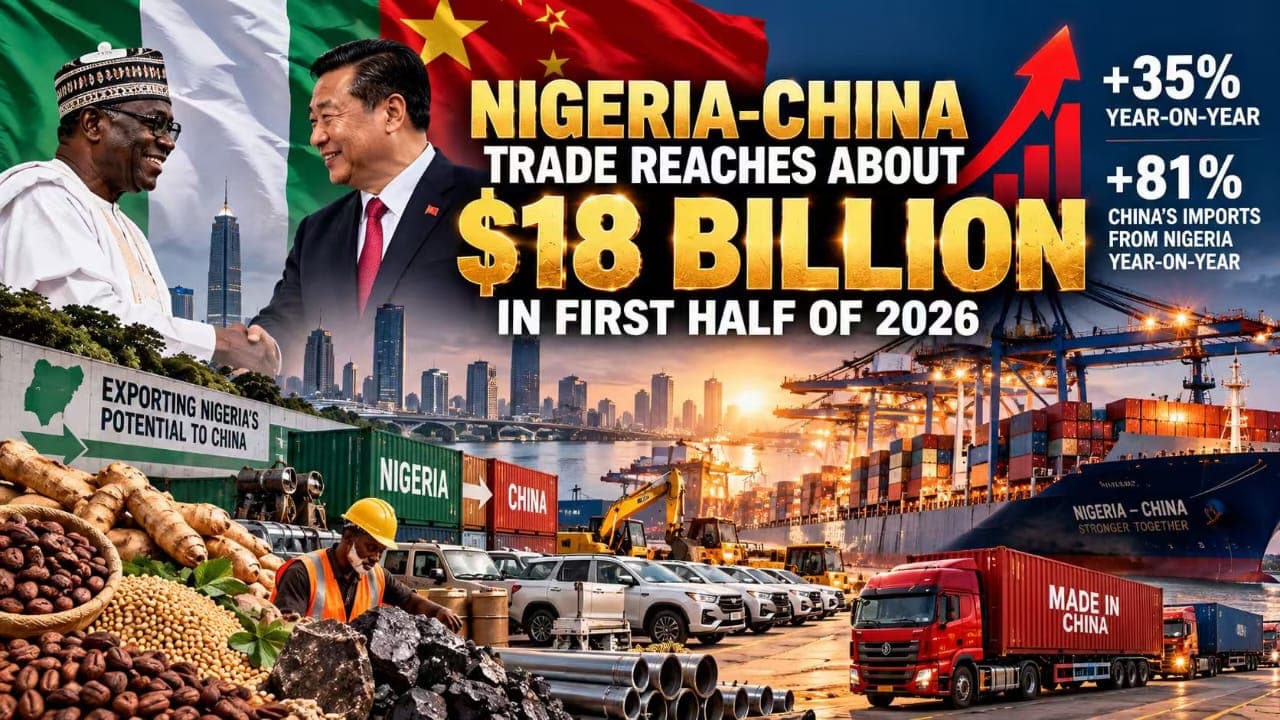 Nigeria-China Trade Reaches About $18bn in First Half of 2026
