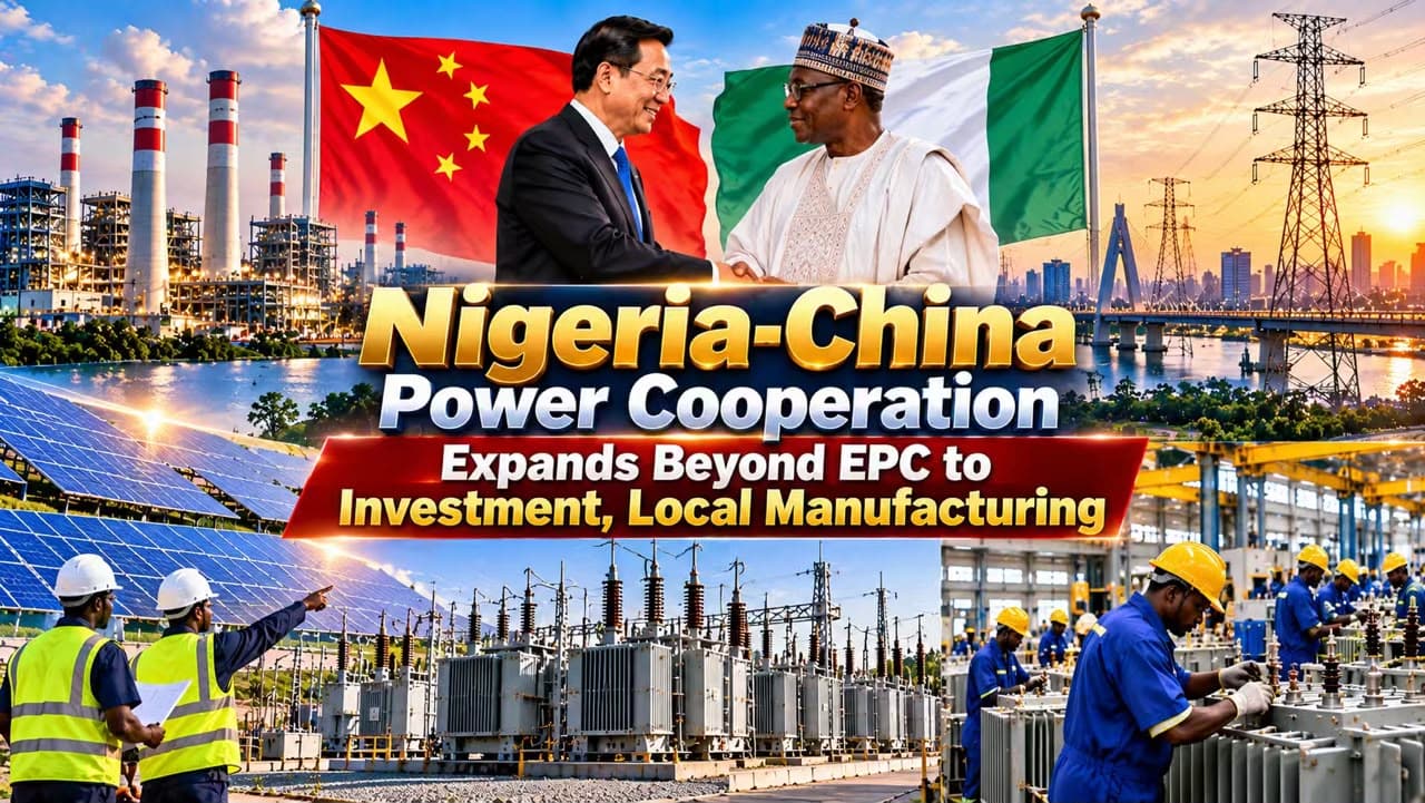 NIGERIA-CHINA POWER COOPERATION EXPANDS BEYOND EPC TO INVESTMENT, LOCAL MANUFACTURING
