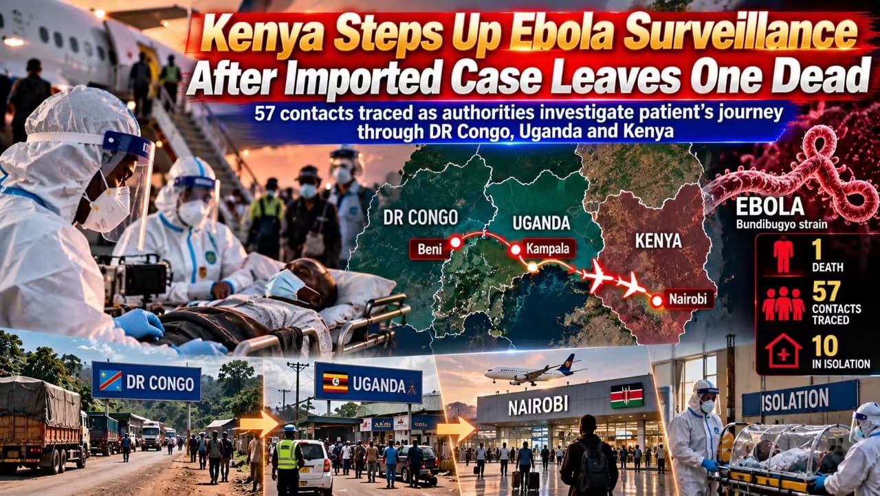 Kenya Intensifies Ebola Surveillance After Imported Case Leaves One Dead