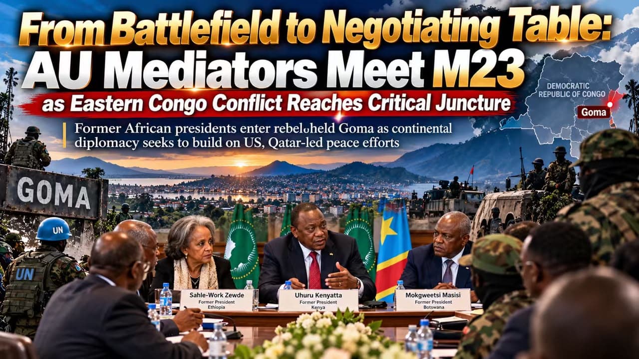 AU Mediators Meet M23 in Goma as Eastern Congo Peace Efforts Intensify