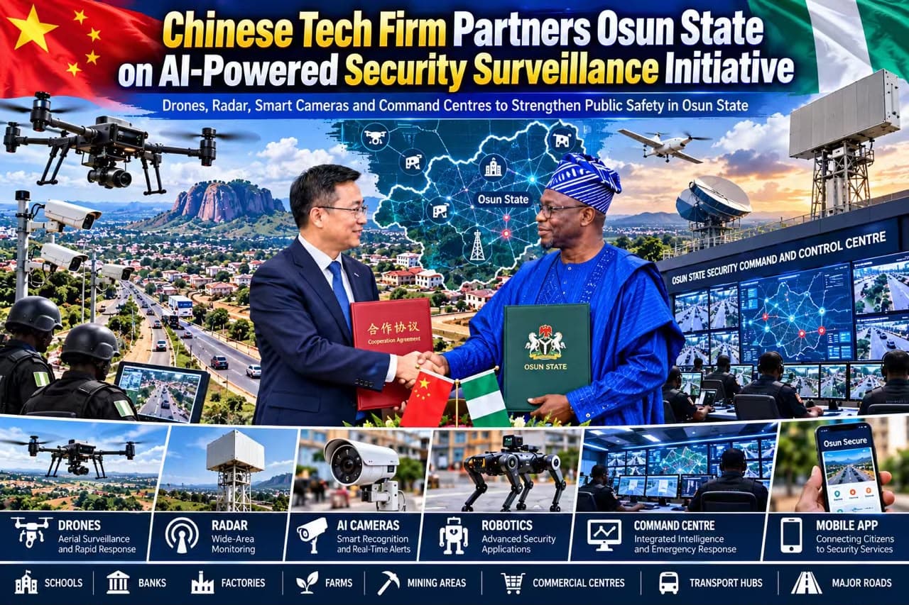 Chinese Tech Firm Partners Osun State on AI-Powered Security Surveillance Initiative